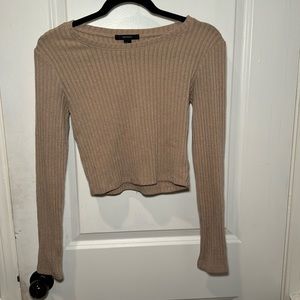 Cropped sweater top